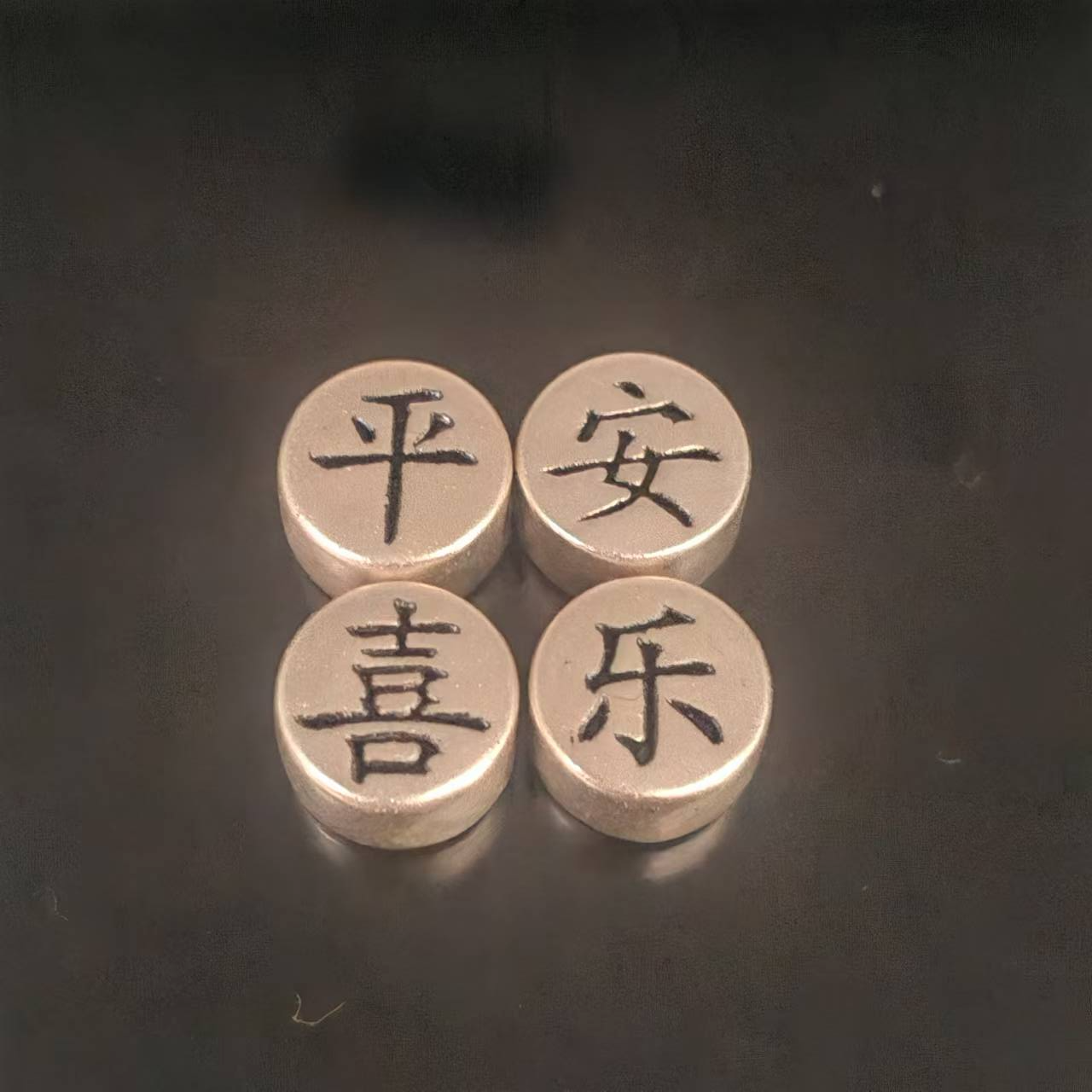 足银银制品 平安喜乐桶珠 一组桶珠 每个卡9mm内径3mm