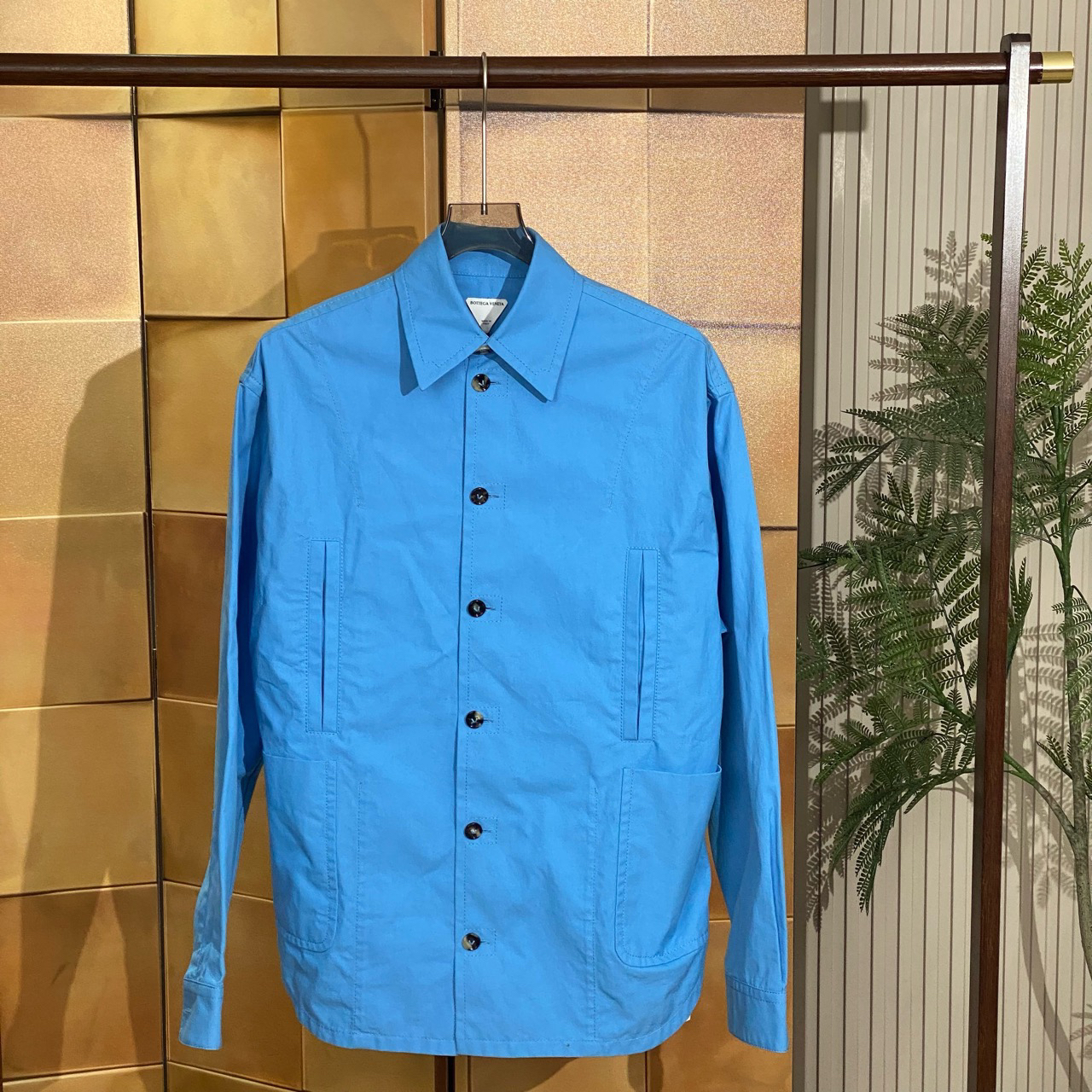 Bottega Veneta22fw新款蓝色倒三角夹克外套/48码/全新原吊/19819