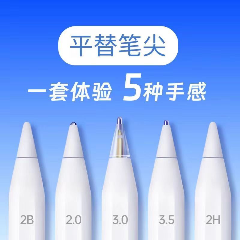 适用益博思倍思wiwu吉玛仕ipad替换静音通用笔尖头左鱼绿联透明