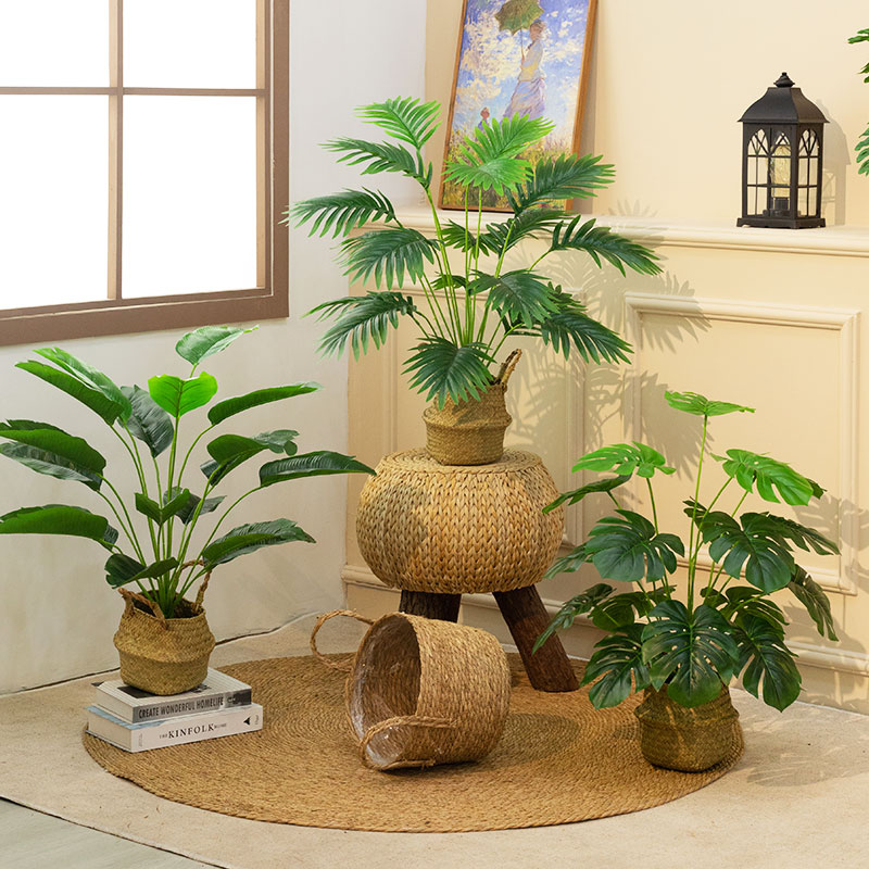 北欧仿真绿植龟背盆景假花办公桌面植物小盆栽客厅家居装饰摆件