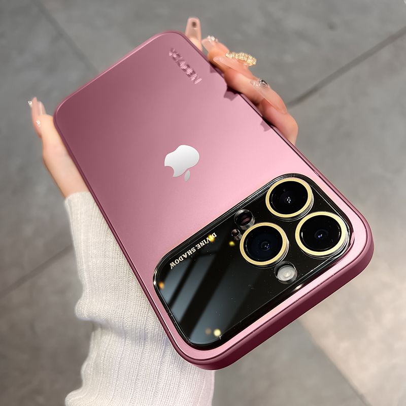 高级感磨砂大视窗iPhone14手机壳防指纹苹果13promax全包防摔12新