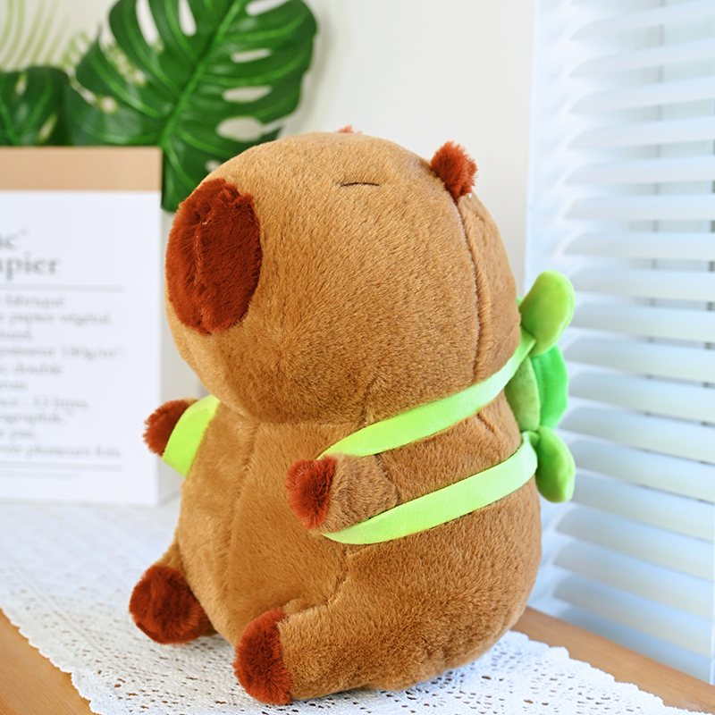 小胖子乌龟背包水豚毛绒玩具卡皮巴拉卡通玩偶儿童布娃娃生日礼物