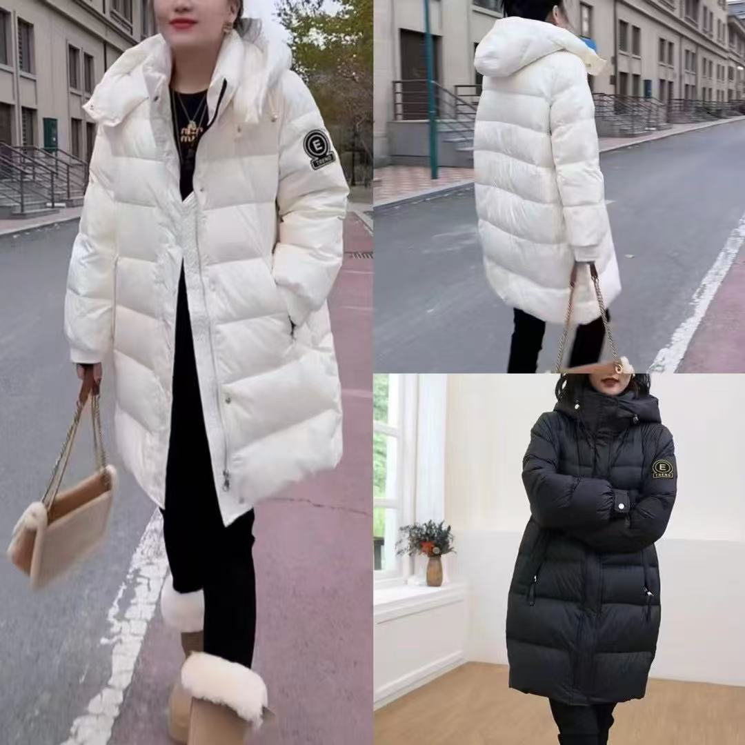 2307黑金百搭长款棉服