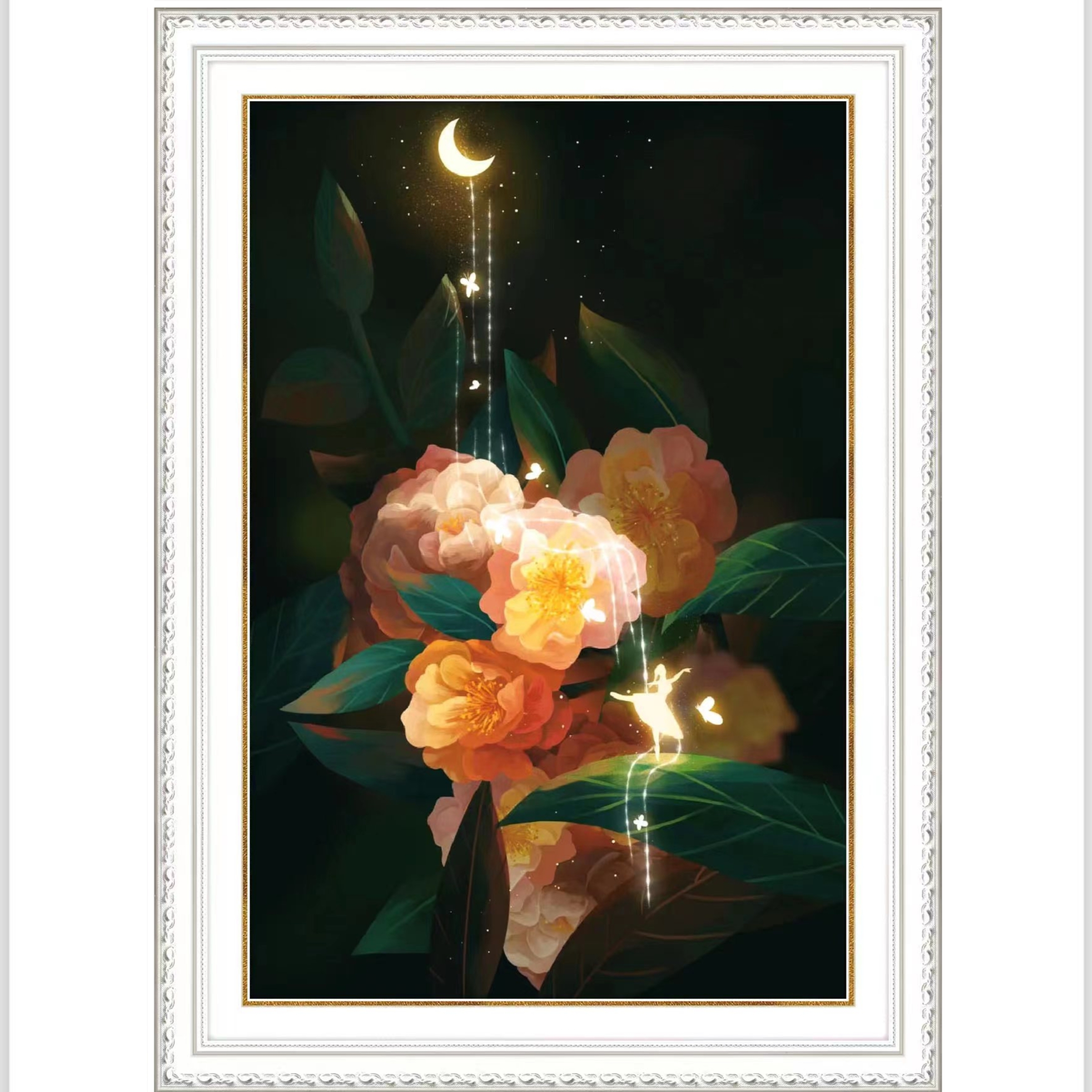 珍爱 月下舞者 十字绣