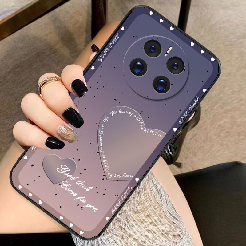 适用华为mate50手机壳女士液态硅胶保护套防摔软壳新款高颜值网红