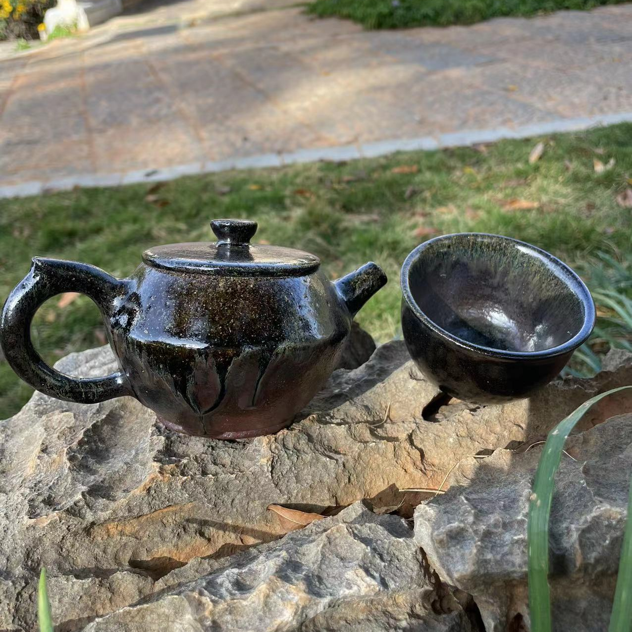 建水紫陶80目紫泥柴烧壶