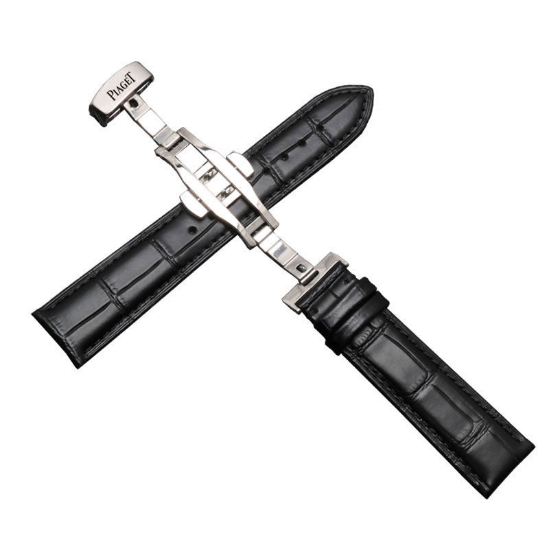 伯爵手表带真皮原装Piaget-POLO-ALTIPLANO男女原厂蝴蝶扣表链20