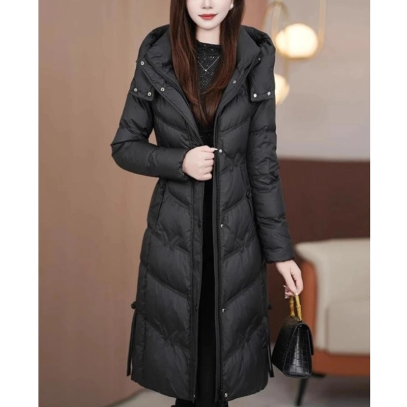 星晴名品2025年今年流行爆款九江长款羽绒服女士冬季新款过膝外套