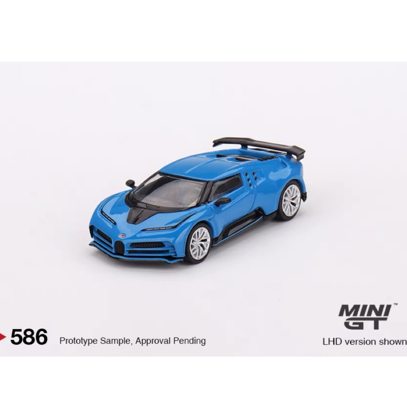 MINIGT 1:64 布加 Bugatti Centodieci 蓝色 合金汽车模型 586