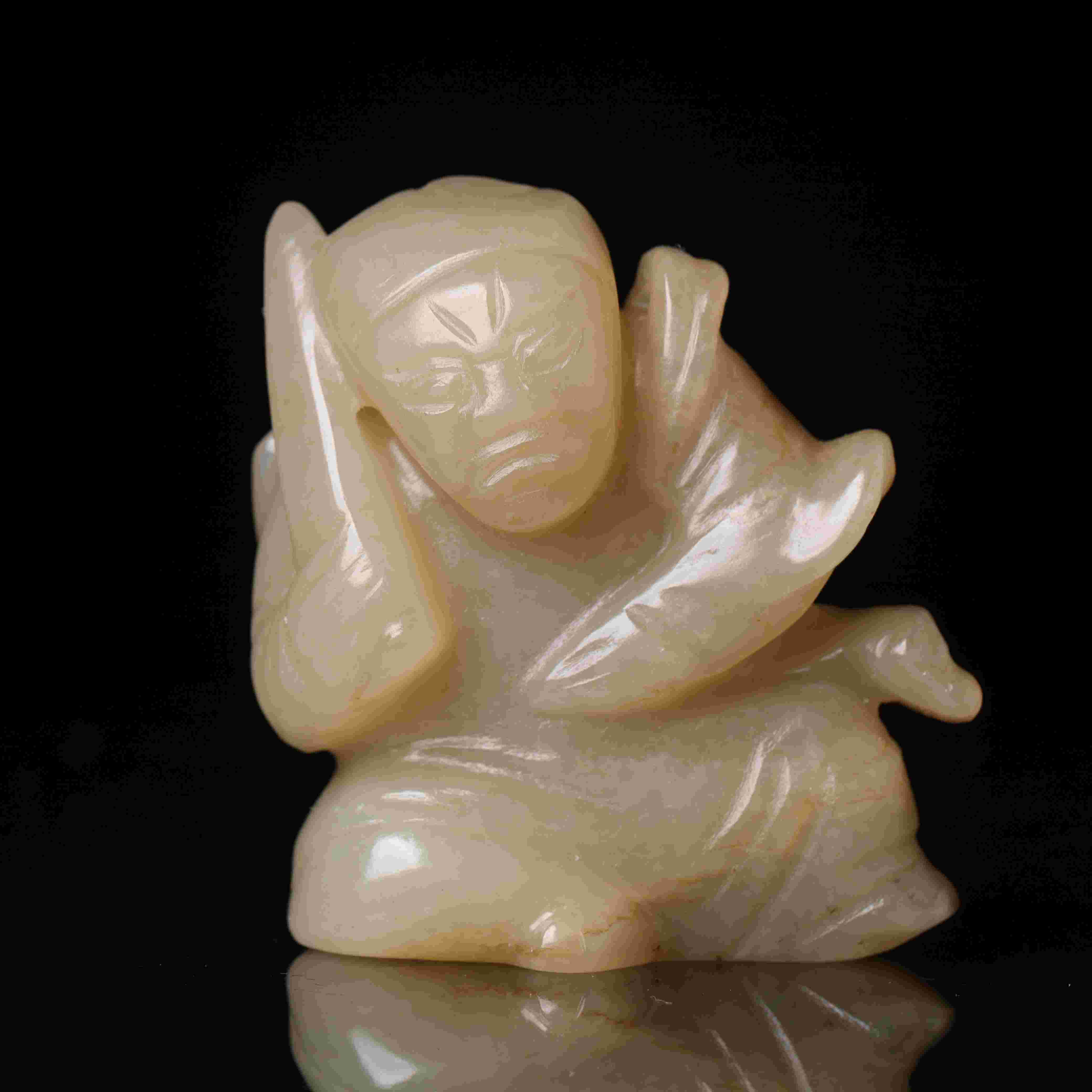 1346清代和田玉人物把件603