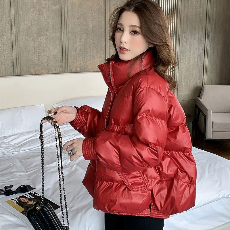 雅鹿羽绒服女2021新款冬装洋气时尚宽松棉衣百搭面包服加厚气质外