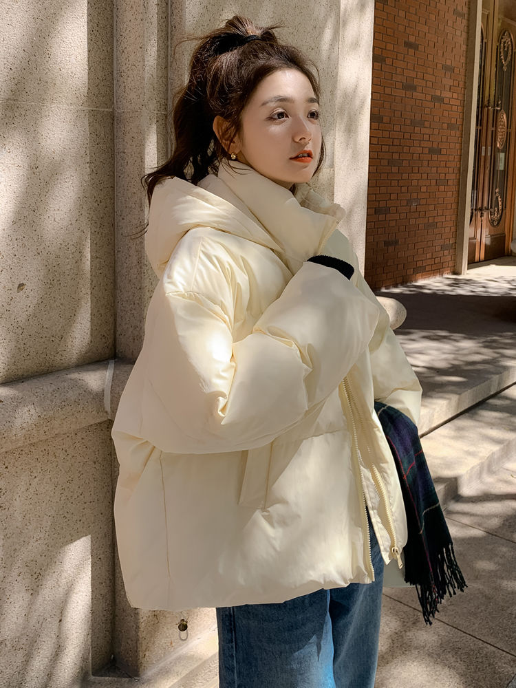 雅鹿小个子羽绒服女冬季2023年新款韩系爆款设计感羽绒棉衣短款棉