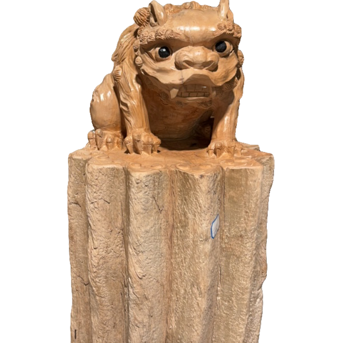 老木新作木雕狮子摆件精美雕刻工艺品