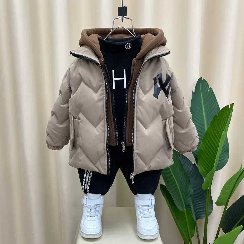 巴拉巴拉男童冬季羽绒衣2023新款儿童加厚羽绒羽绒服外套潮宝宝连