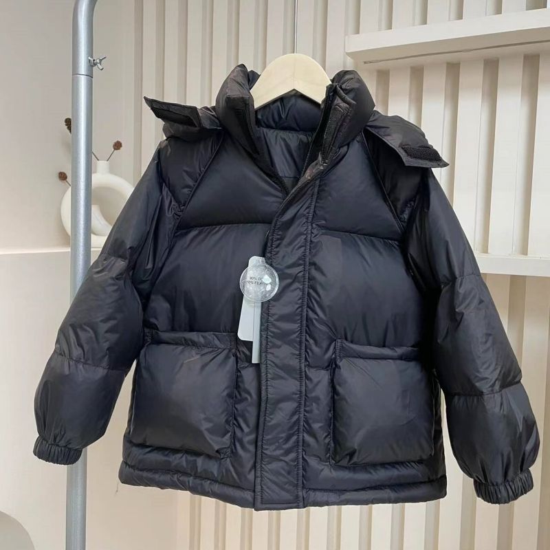 巴拉巴拉2023冬季新款儿童加厚羽绒服男童女童中大防寒东北白鸭绒