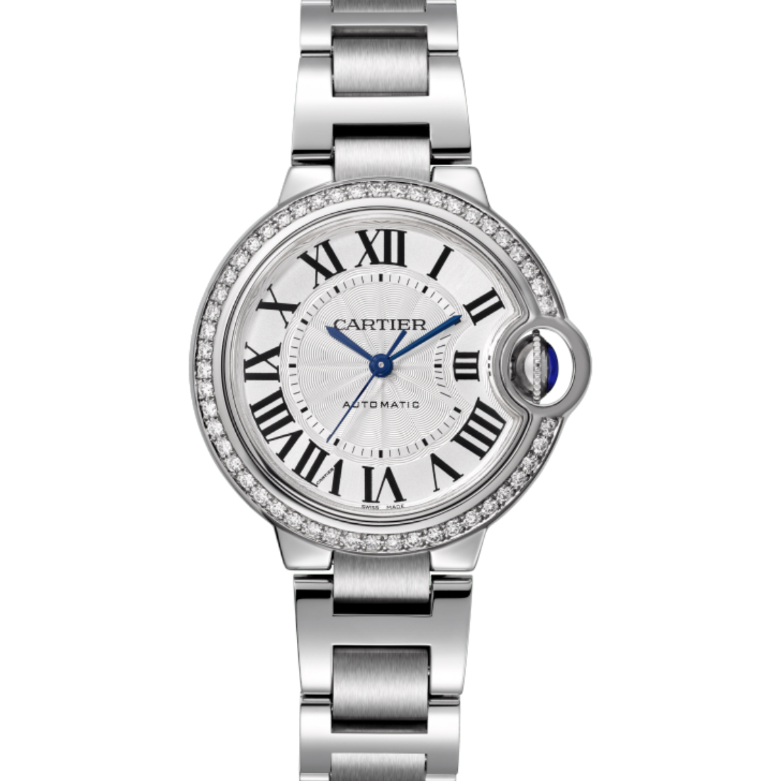 99新 Cartier/卡地亚 蓝气球系列W4BB0016机械33盘原钻