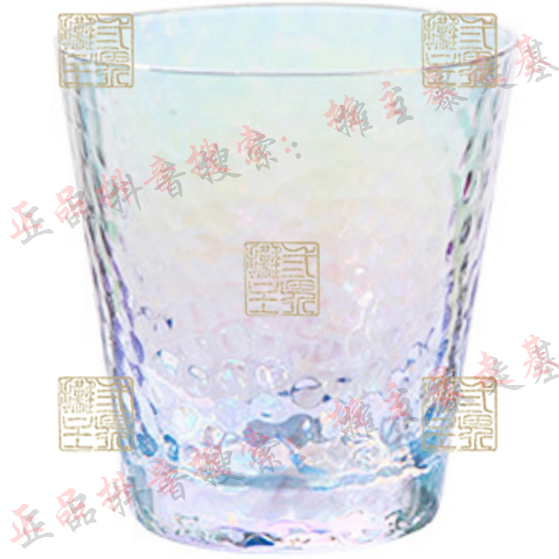 【摊主出品】彩虹锤纹创意玻璃杯新中式工艺圆形加厚