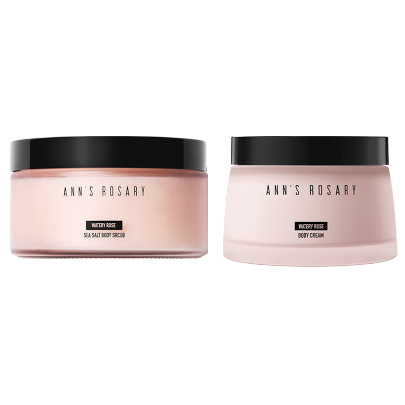 ANNS ROSARY/安的玫瑰庄园清水玫瑰香磨砂膏+身体乳送洗漱包