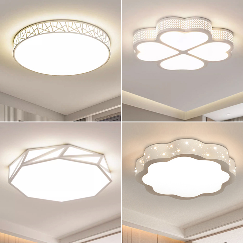 卧室灯四叶草网红云朵灯女孩儿童房吸顶灯简约现代主卧室房间灯具