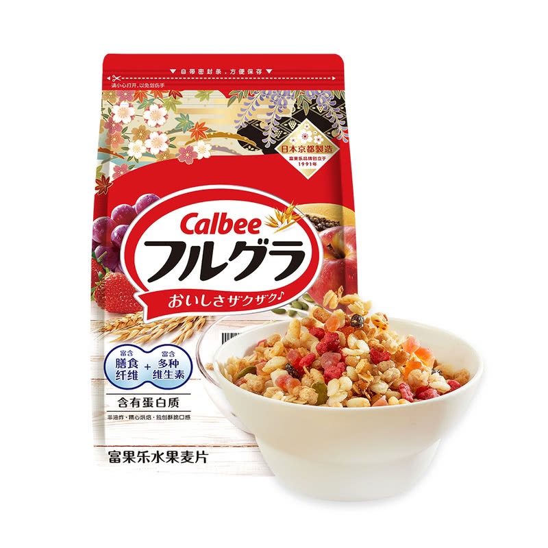 卡乐比 富果乐原味水果麦片(即食谷物)1kg