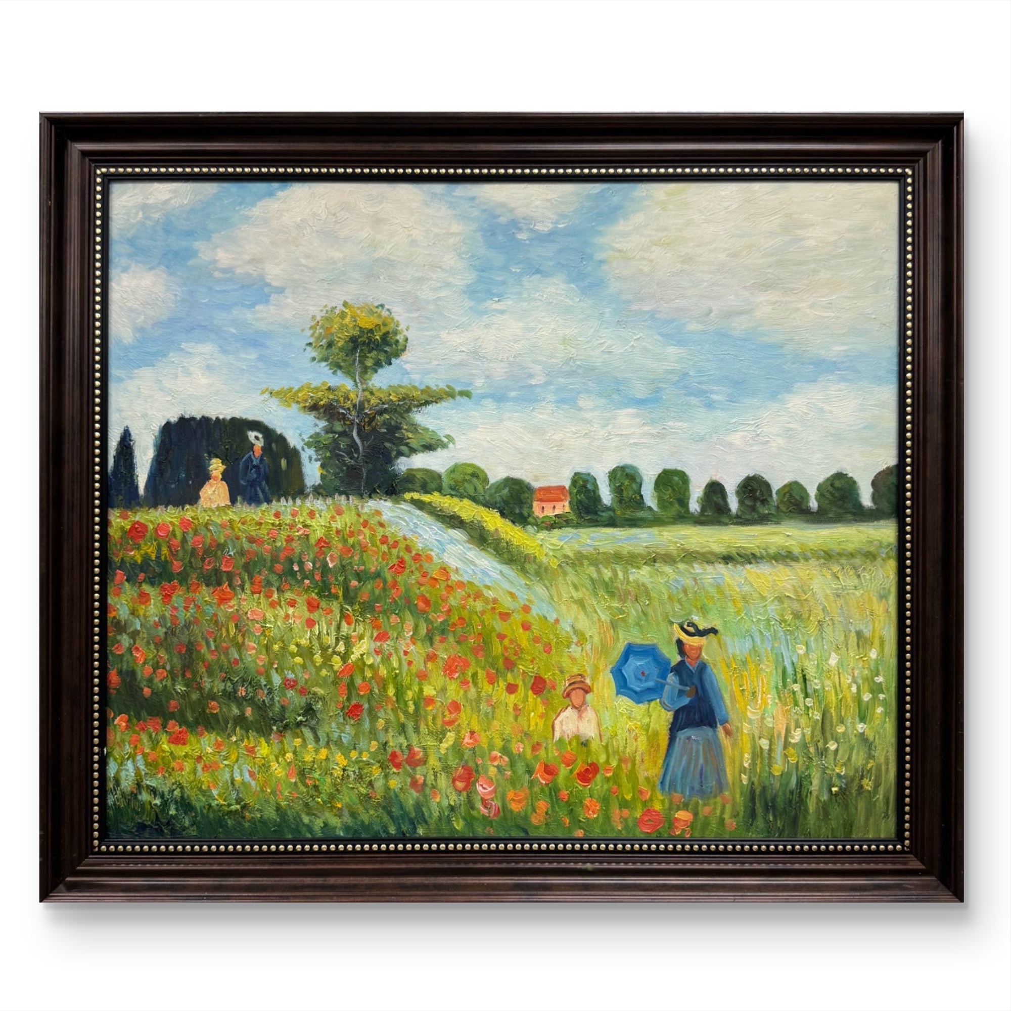 美式田园风客厅装饰画50cm*60cm风景油画卧室餐厅挂画