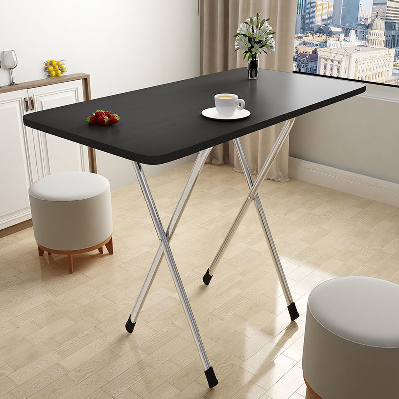 小桌子折叠桌子吃饭出租房宿舍餐桌学习桌长方形摆地摊家用写字桌