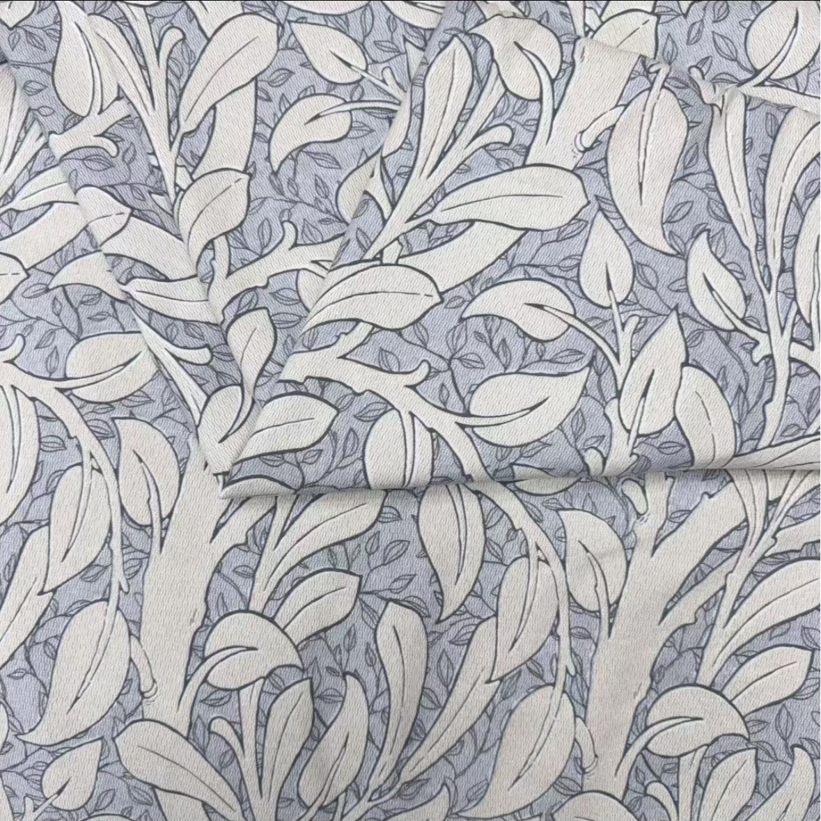 【MS】雪花锦棉被罩--万物生银灰