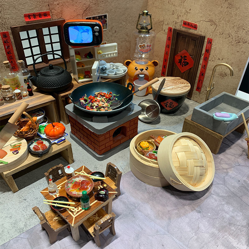儿童迷你小厨房过家家做饭玩具真煮木质全套仿真厨具套装厂家批发