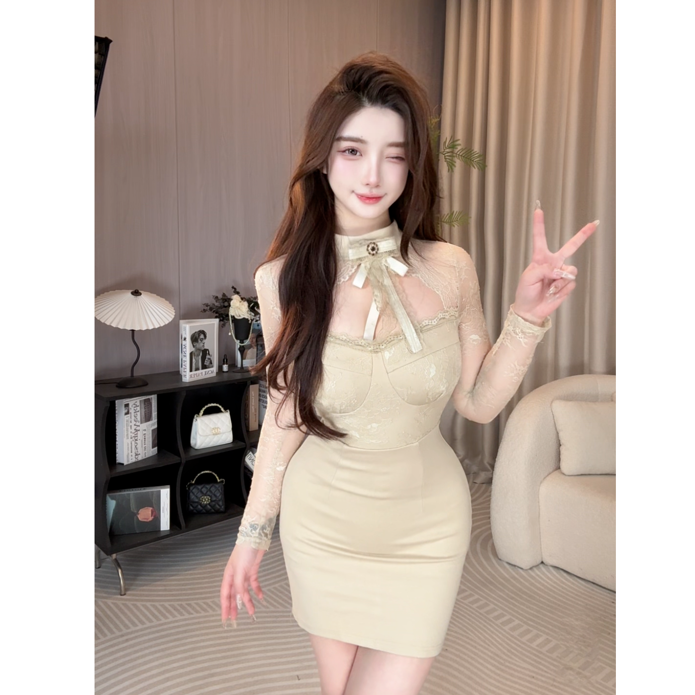 NOWNOW工作室高级感连衣裙纯欲风显瘦遮肉别致