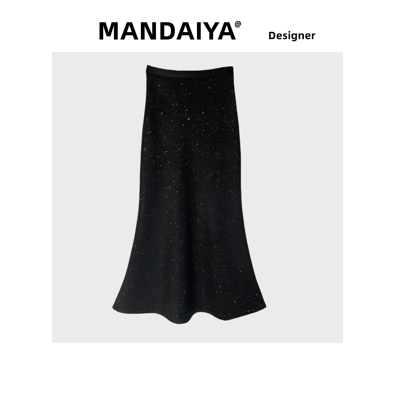 【清仓】嫚黛雅 银河之约 Designe 2024秋冬轻奢羊毛呢鱼尾裙半身裙