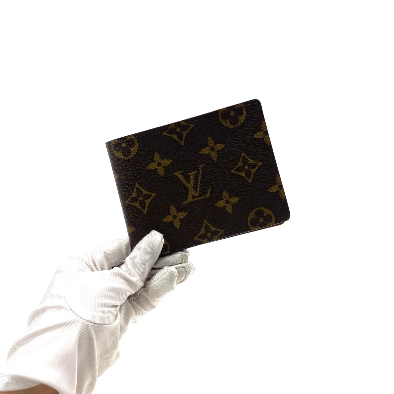 99新 LouisVuitton/路易威登 LV 老花短款对折钱包 尺寸12/9