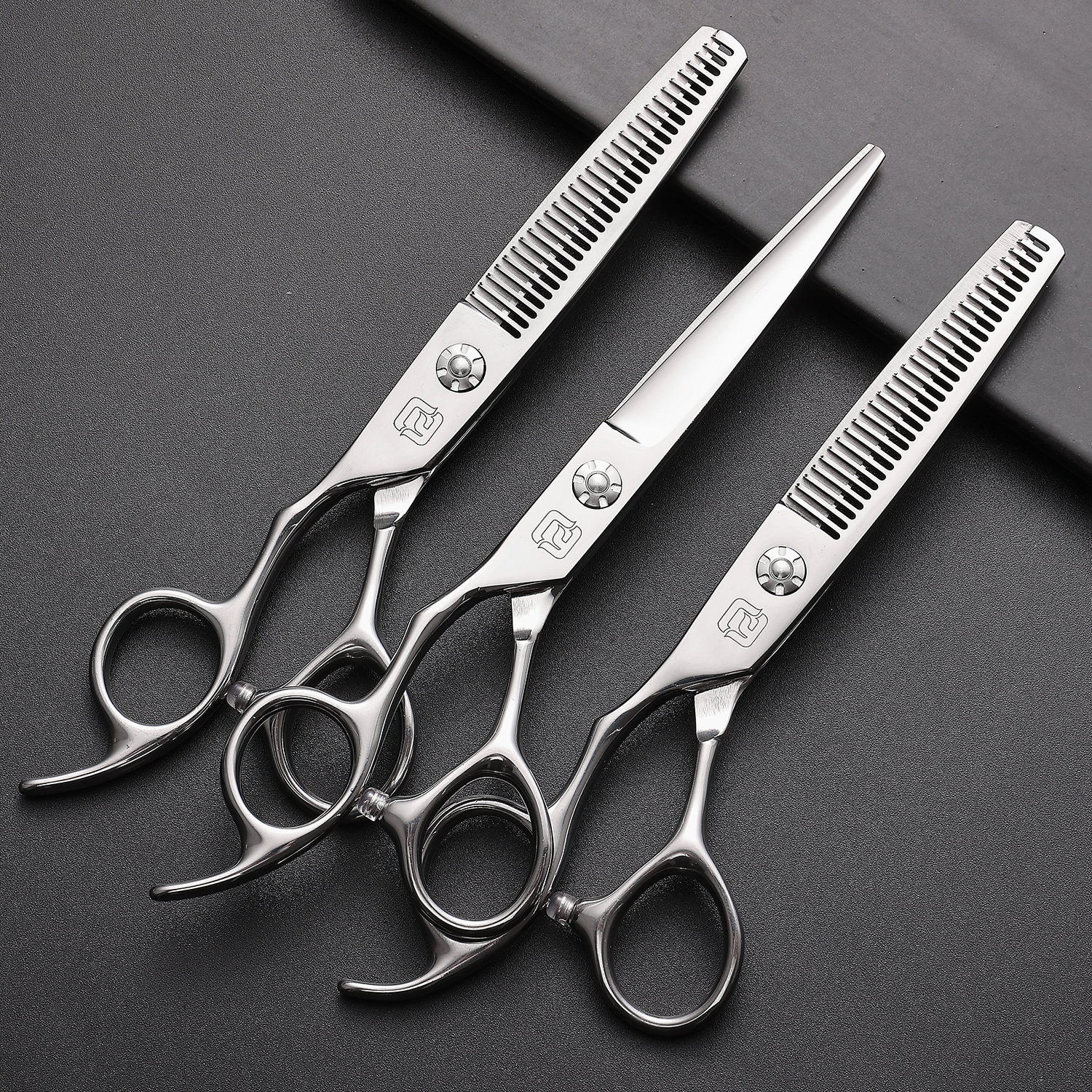 美发师专用左手平剪牙剪常规无痕胖胖柳叶剪鱼骨剪剪碎发打薄