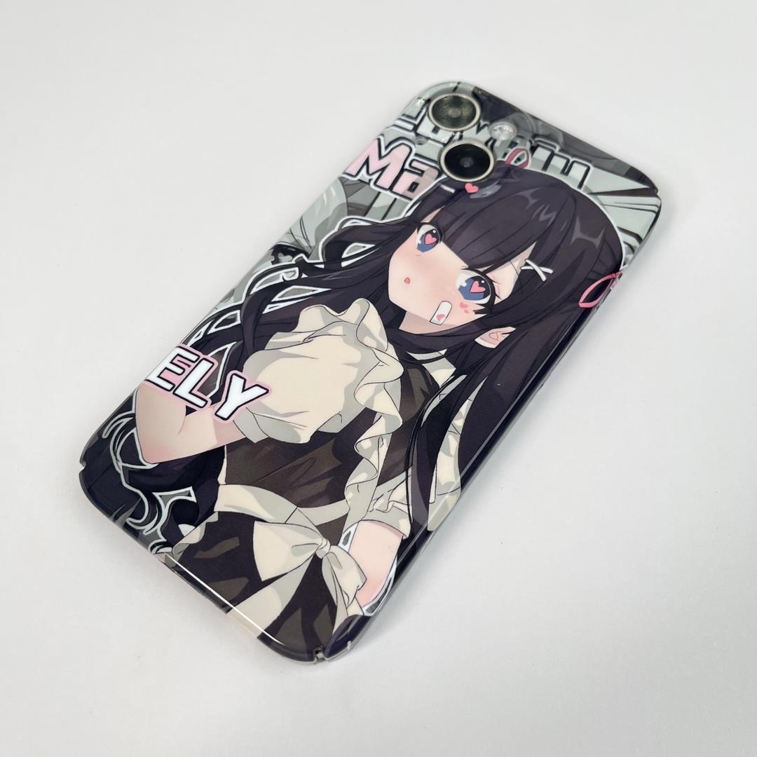 天壳女孩62 苹果菲林壳14131215ProMax动漫二次元全包亮面手机硬