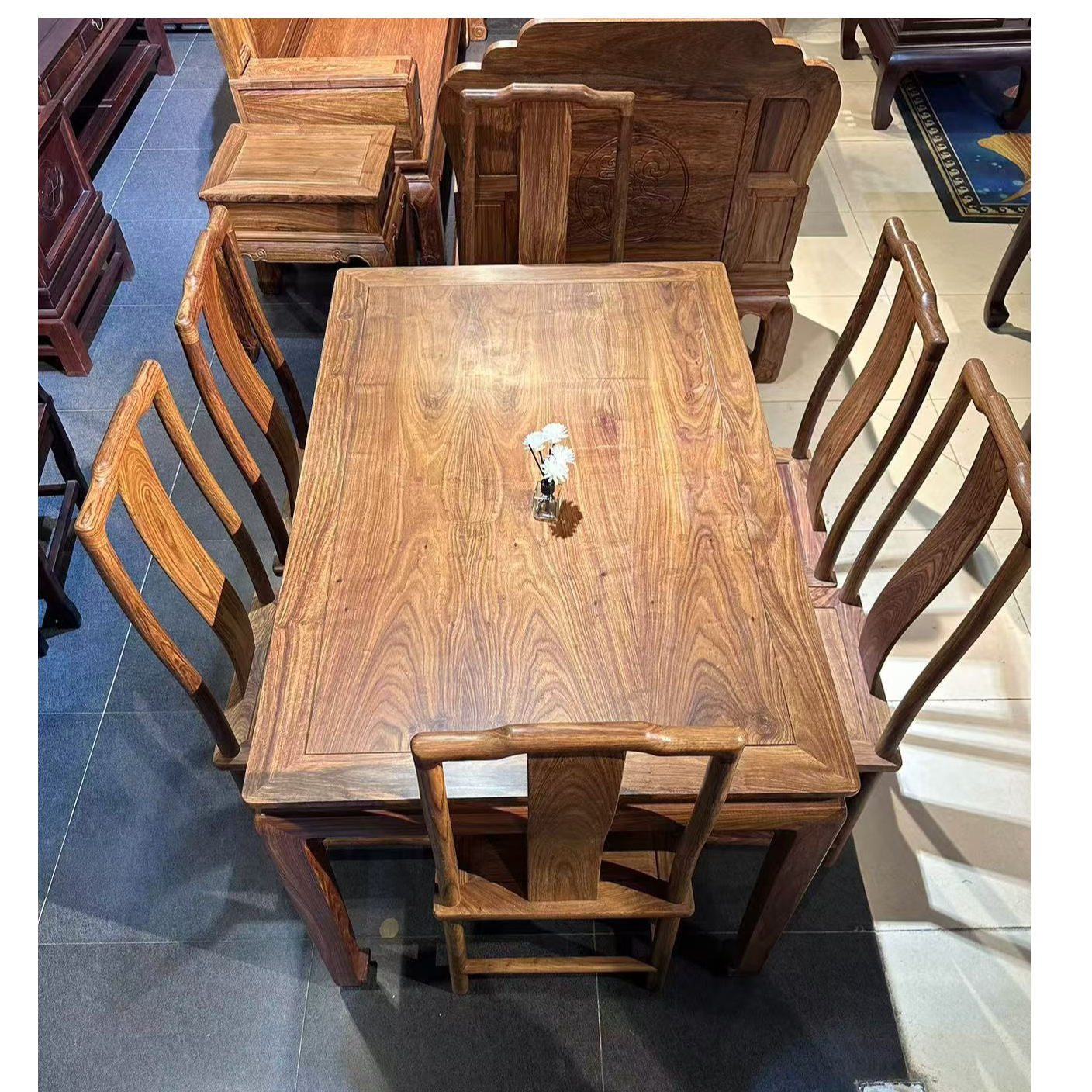 新中式刺猬紫T长方台家用简约长方形