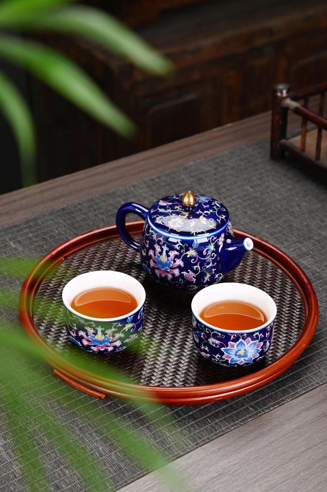 缠连花套装一壶2杯