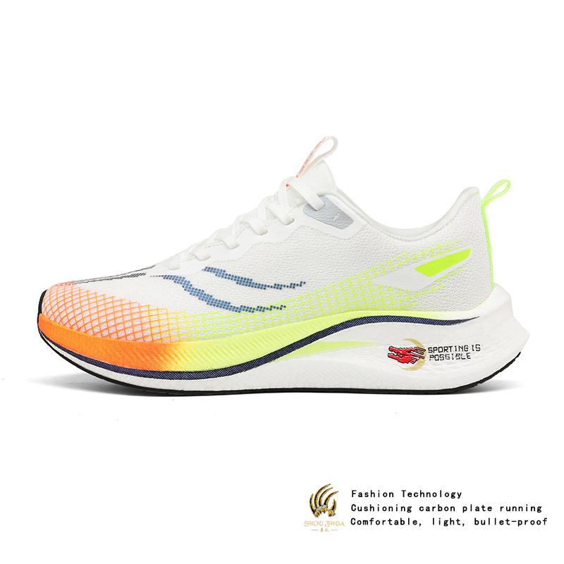 碳板跑步鞋夏季新款舒适百搭运动时尚休闲软轻便跑步鞋情侣鞋8906