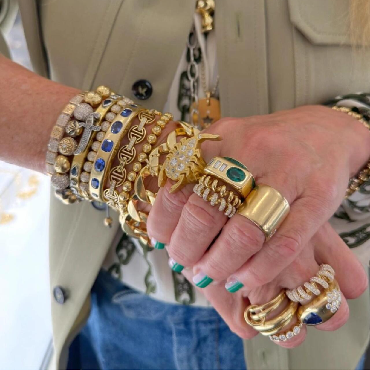 合金戒指 【宽布布拉丝】中古饰品合集耳夹复古vintage素款首饰