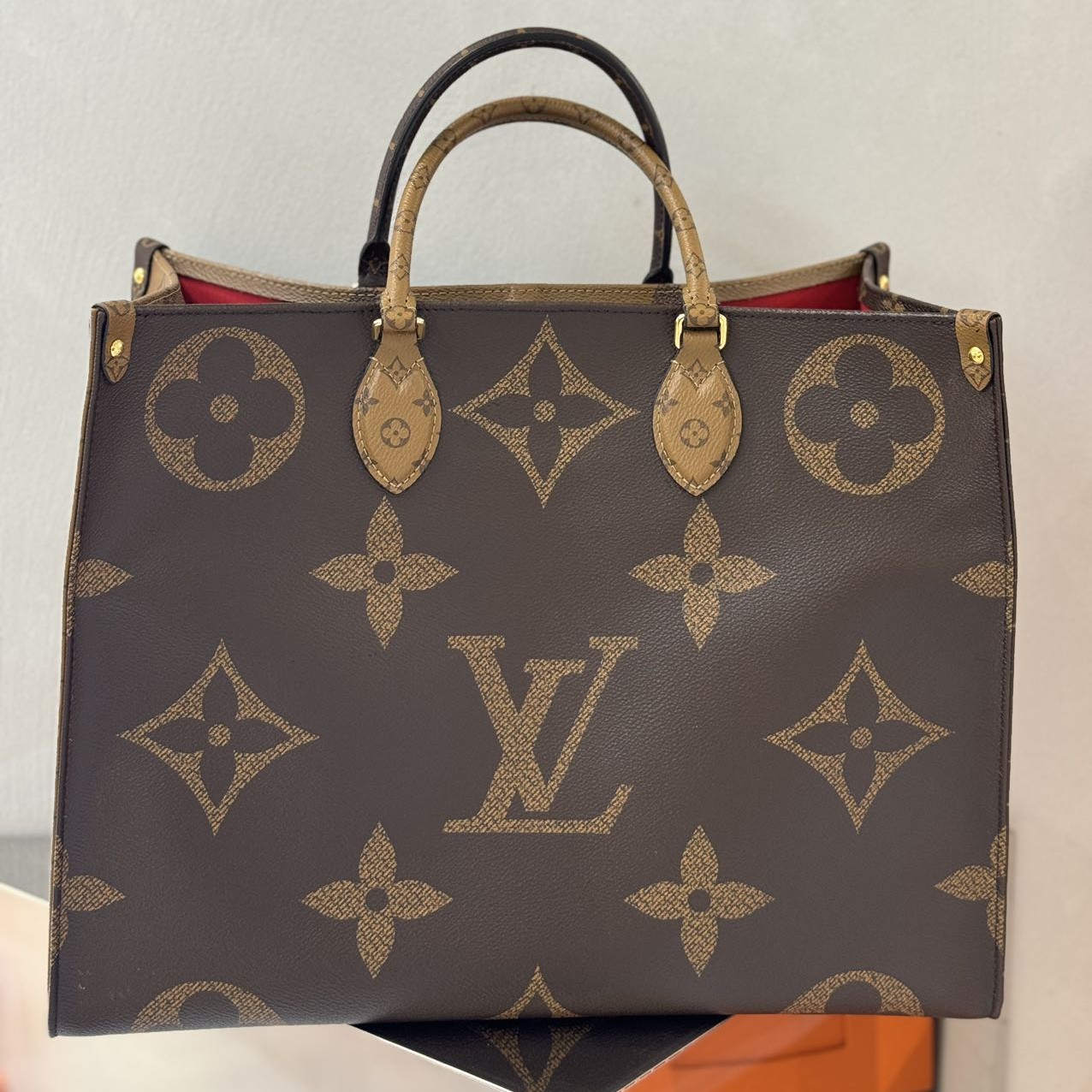 99新 LouisVuitton/路易威登 昊哥/路易威登onthego大号包