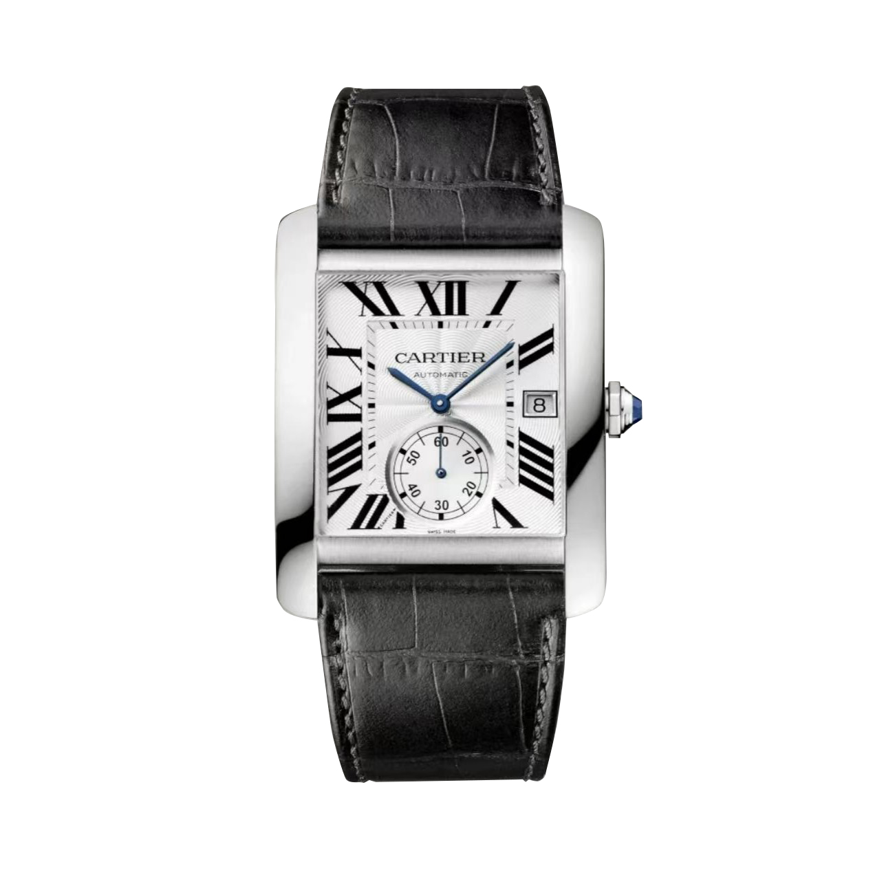 99新 Cartier/卡地亚 坦克系列W5330003 34×44精钢 机械男款 名表