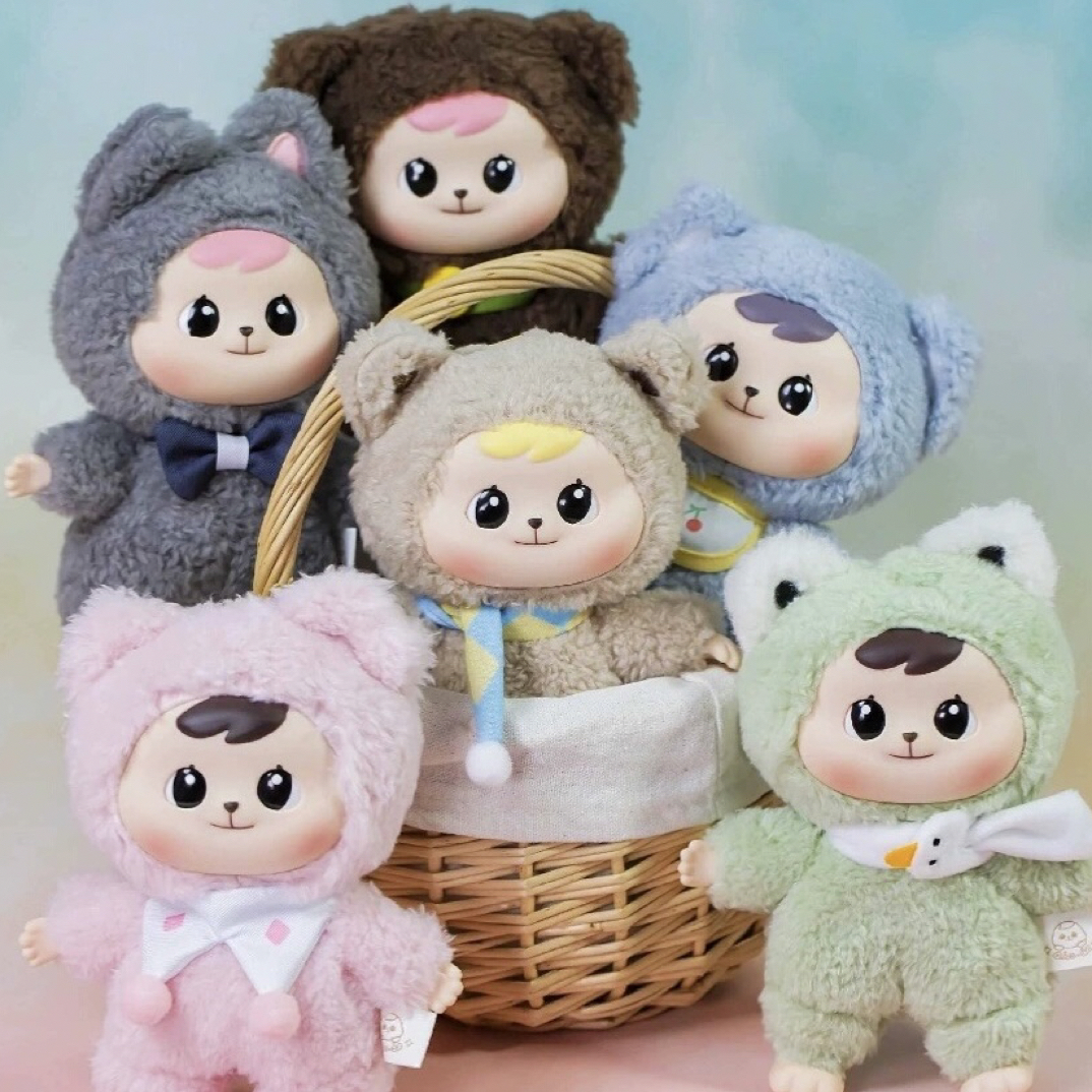 【拆盒】Bao-ao抱抱系列毛绒搪胶潮玩盲盒手办