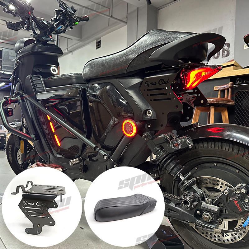 小牛电车UQI+/U+B/UB一体座包复古双人坐垫改装50cm座包软垫薄款