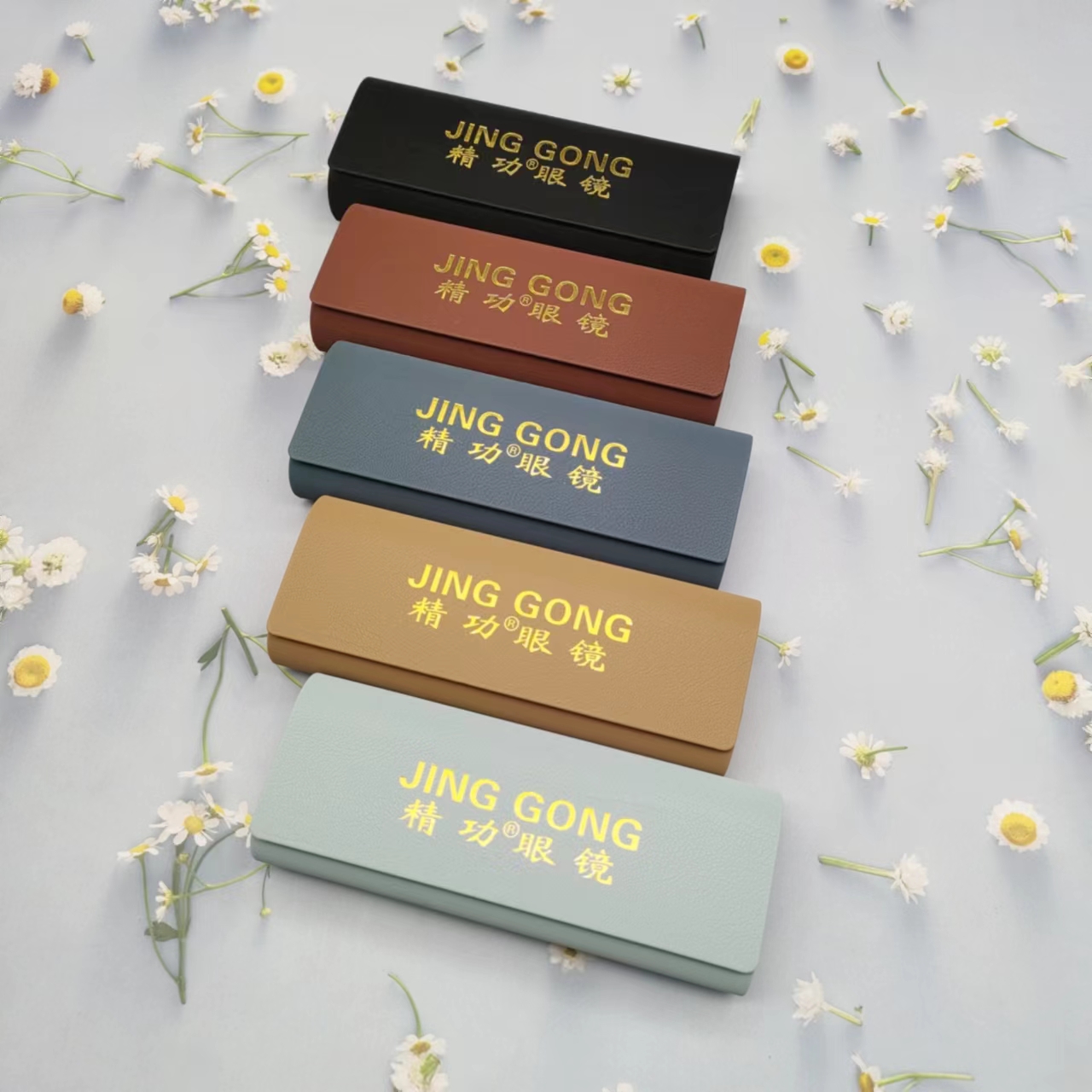 源头工厂 时尚可爱复古纹手工盒男女 近视镜太阳镜收纳抗压防摔  