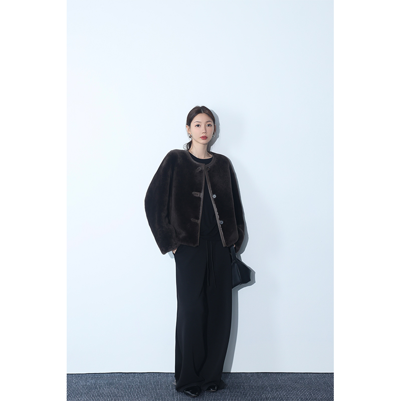 xxoossoo 澳洲进口美利奴羊毛皮毛一体 24新款冬季保暖外套