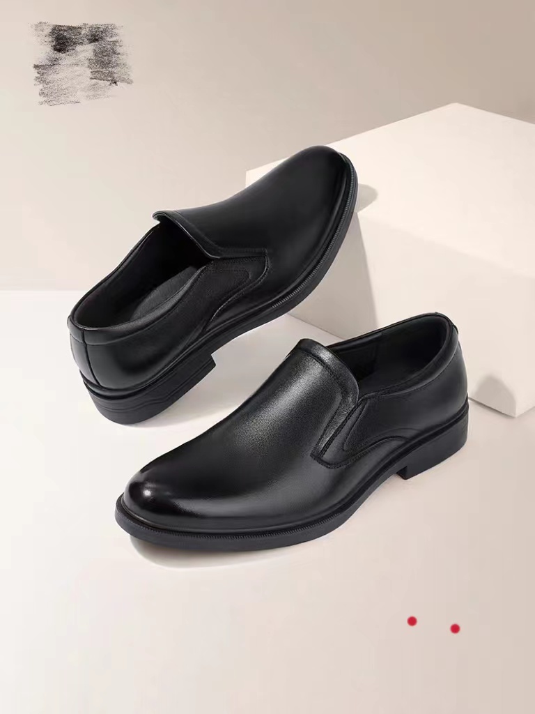 皮鞋时尚真皮商务一脚蹬