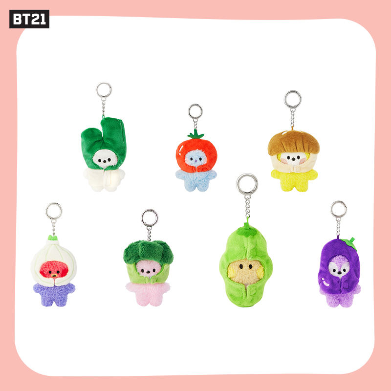 BT21 mini minini VEGGIE蔬菜系列钥匙扣 LINE FRIENDS
