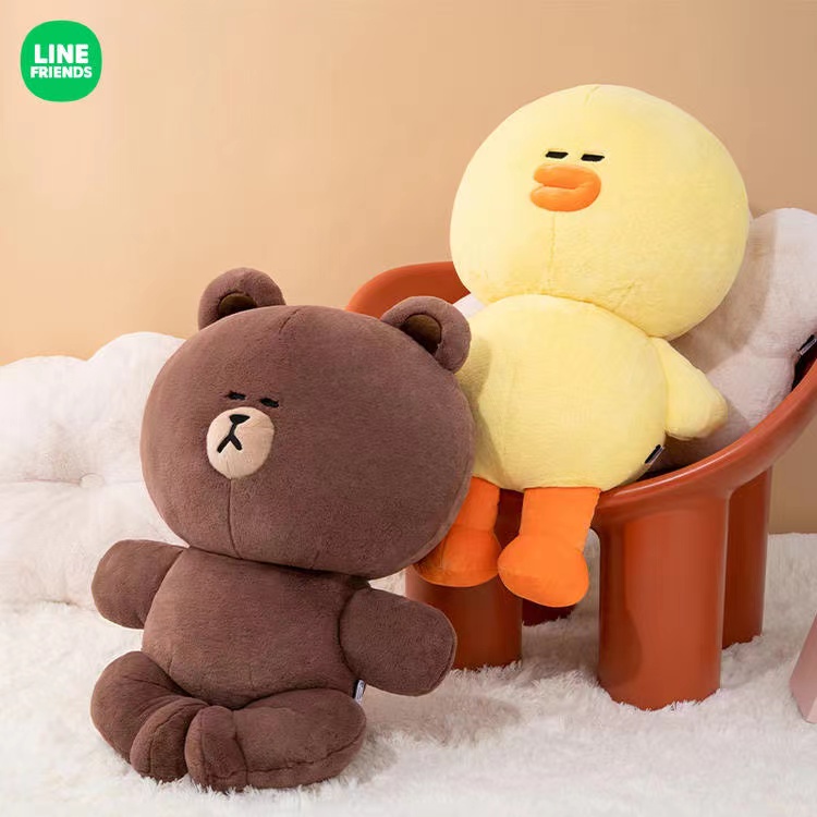 LINE FRIENDS 云朵趴睡公仔懒人躺 动漫卡通可爱大娃礼物