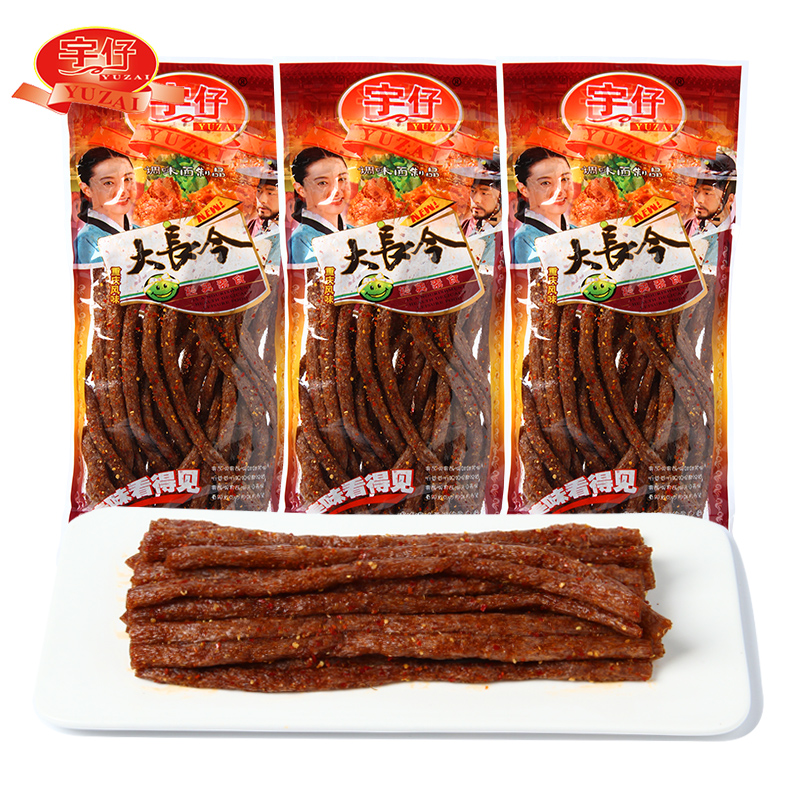 宇仔大长今辣条零食烤面筋麻辣8090后儿时怀旧网红湖南重庆