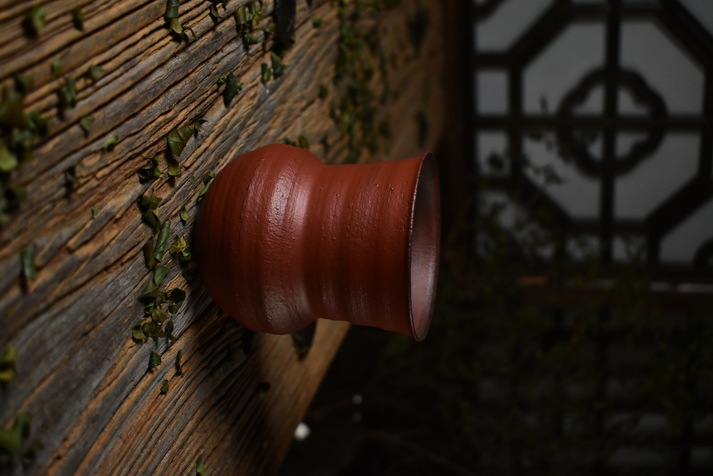 【半斋上新】红粉引束口建水 茶渣缸  茶海 侘寂风 粗陶创意全手工