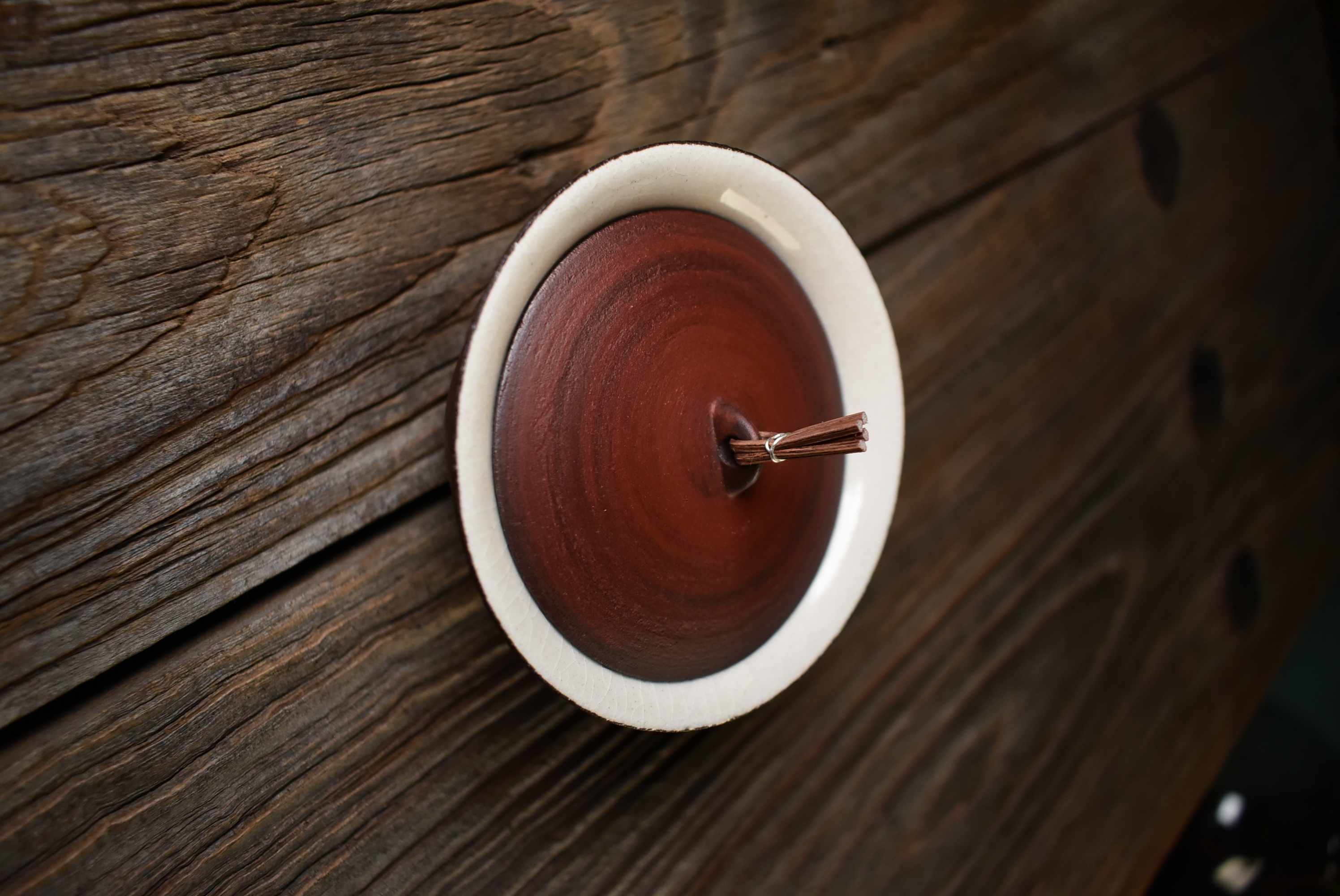 【半斋上新】红粉引 三足 苏打釉二才盖碗 泡茶碗 复古纯手工