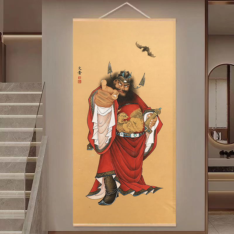 高清天师钟馗画像名画名人装饰画